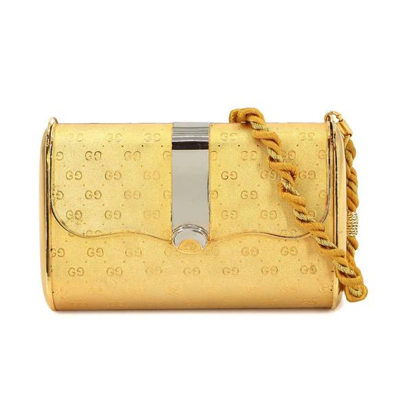 GUCCI Gold Shoulder Bag - Picture 1 of 10